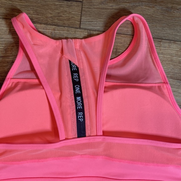 Zyia Active One More Rep All Star Coral Sports Bra - Picture 6 of 7